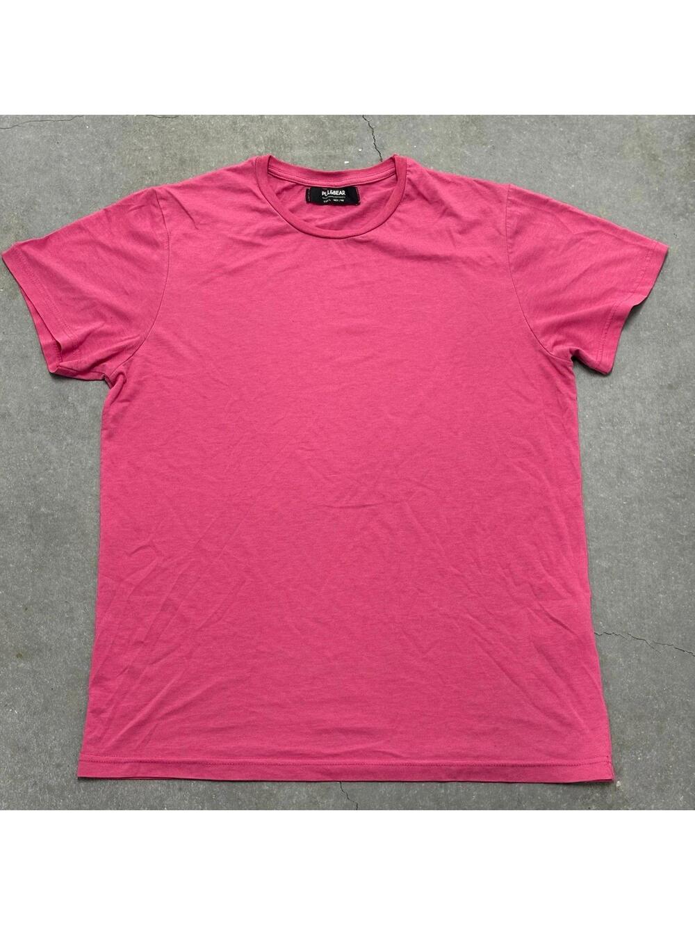 Pull & Bear Plain Pink T Shirt